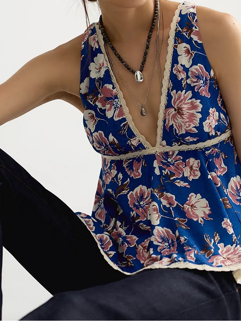 Free People Rome Printed Tank NWT